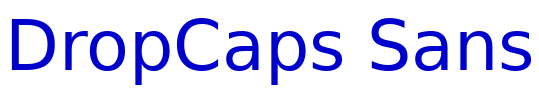 DropCaps Sans 字体